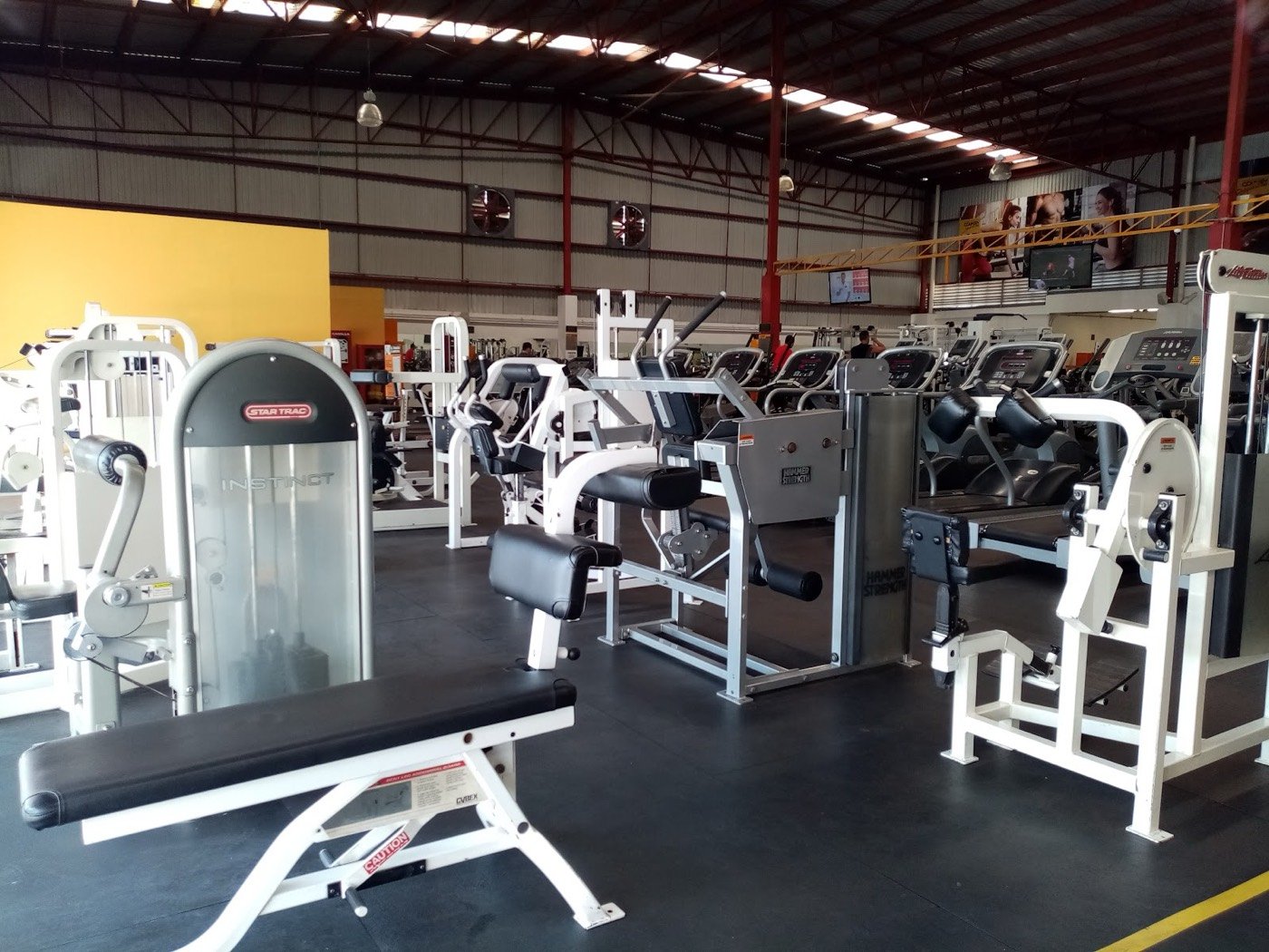 Fila de máquinas de entrenamiento